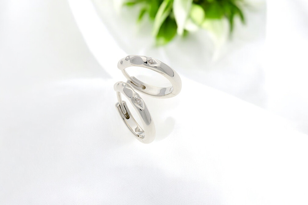 Sweet Rose シルバーペアピアス